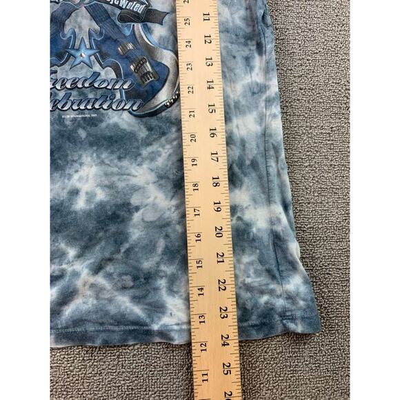 Bejeweled by Susan Fixel Womens Large T Shirt Tie Dye Rhinestone Rock Graphic - Picture 6 of 7